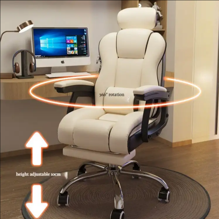 Bequemer Bürosessel beige