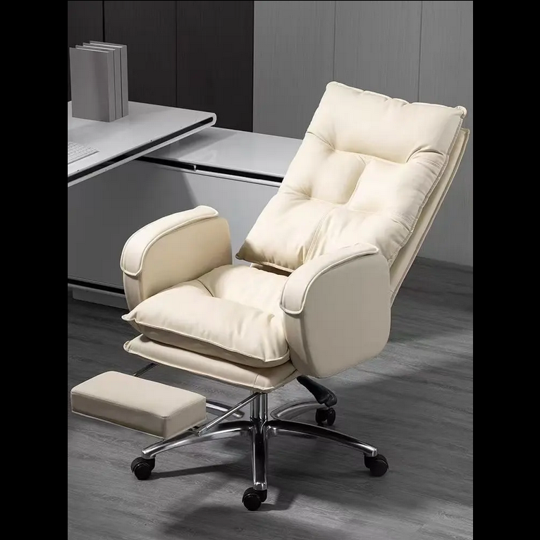 Luxus-Ledersessel weiß beige