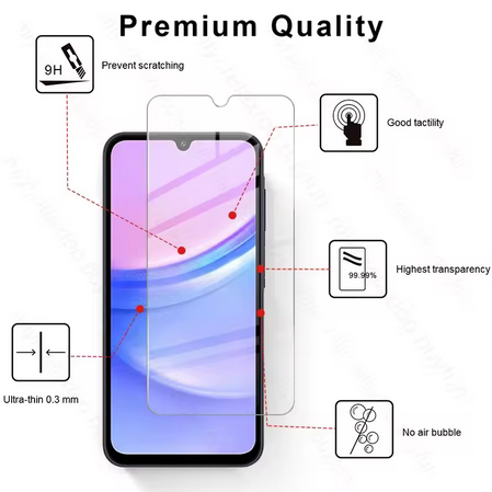 Drei Stück gehärtetes Glas für Samsung Galaxy (A Serie)