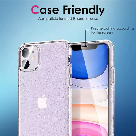 HD-Displayschutz aus gehärtetem Glas für iPhone 11 Modelle