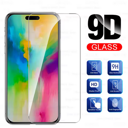 Hartglas für Apple iPhone 16, Plus, Pro, Pro Max